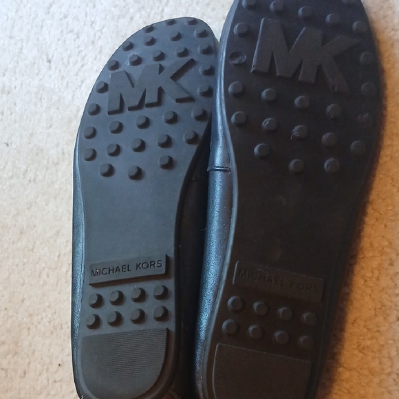 Michael Kors Black Leather Loafers - Picture 4 of 6